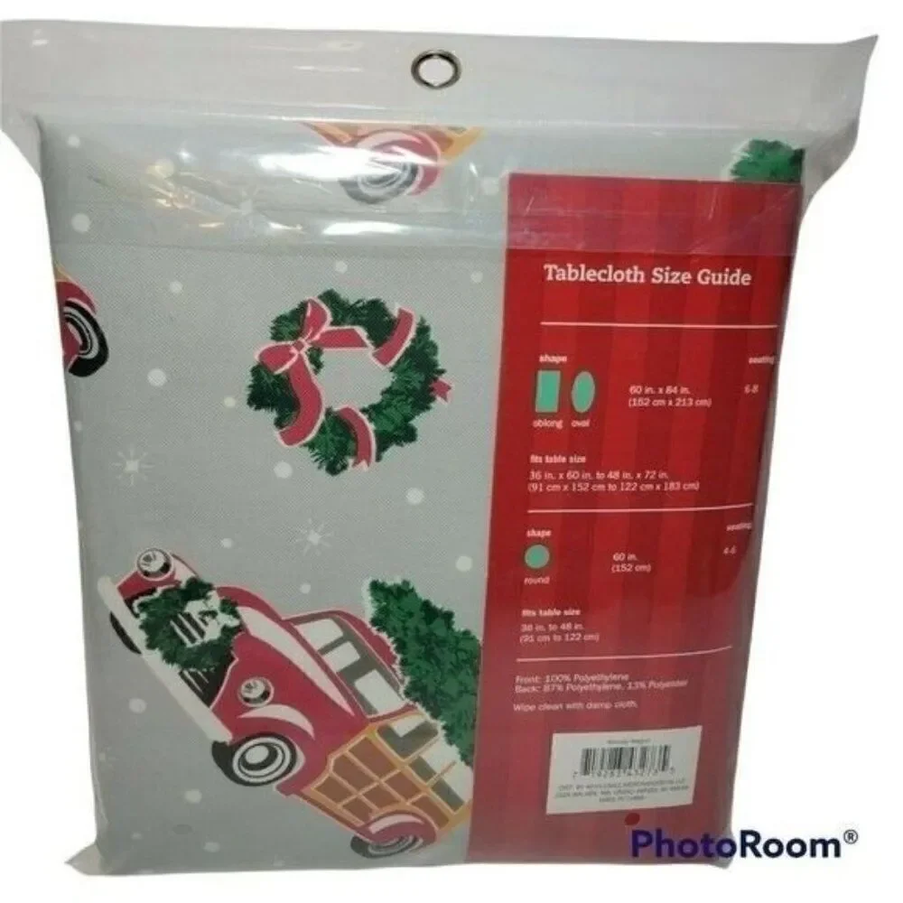Christmas Vinyl Tablecloth 60